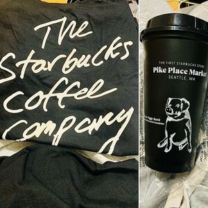 Starbucks® Black Tumbler and Store T-Shirt